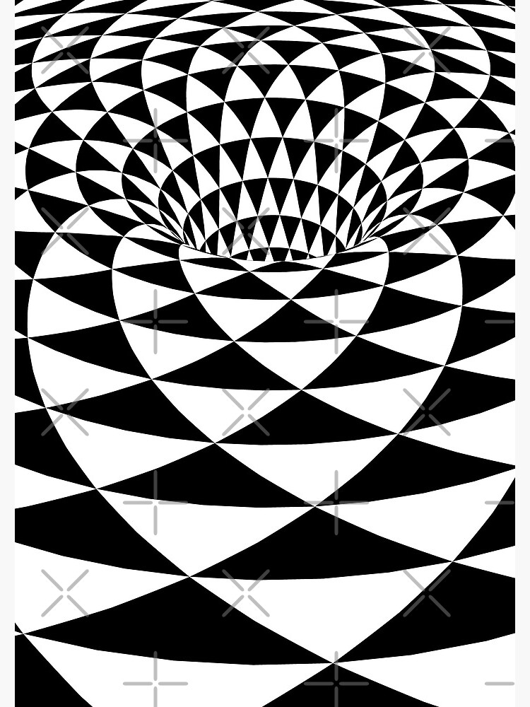 Abstract Spiral Art Optical Illusion