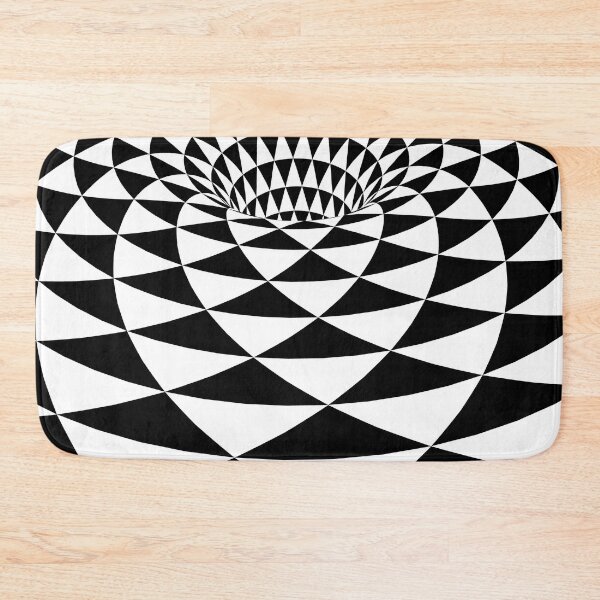 Item preview, Abstract Optical Illusion Triangle Portal (Black/White) designed and sold by hyproinc.