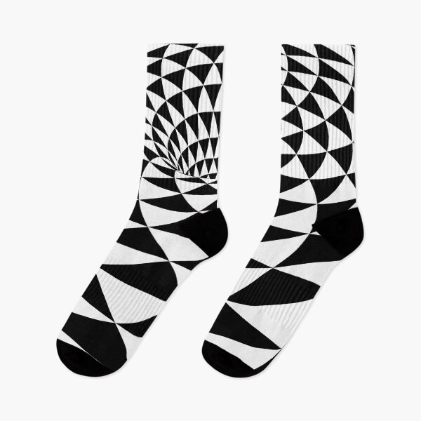 Item preview, Abstract Optical Illusion Triangle Portal (Black/White) designed and sold by hyproinc.