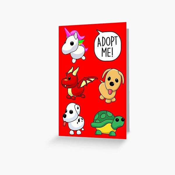 Roblox Adopt Me Greeting Cards Redbubble - adopt a bacon man experiment roblox adopt me