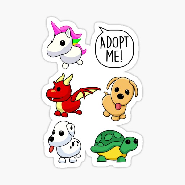 Best Selling Design Of Adopt Me Roblox Pets Sticker By Ieverssarahd Redbubble - me dox roblox