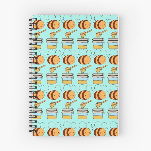 Item preview, Cute Kawaii Bee Protector and Honey Pattern Green Background designed and sold by conceptDVS.