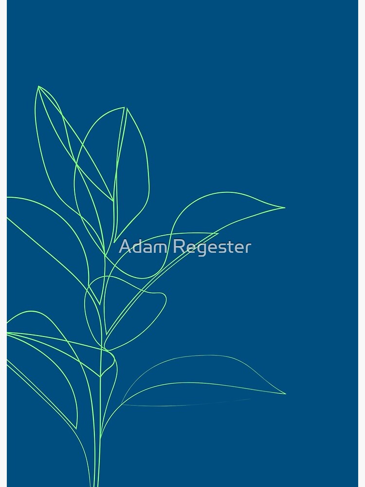 Continuous Line Rubber Plant Drawing Tote Bag by Adam Regester Illustration