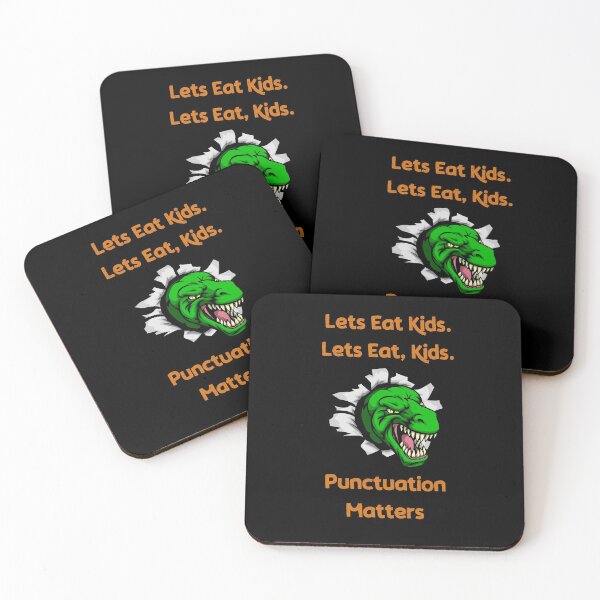 Item preview, Lets Eat, Kids - Punctuation Matters Dinosaur designed and sold by WildWoyages.