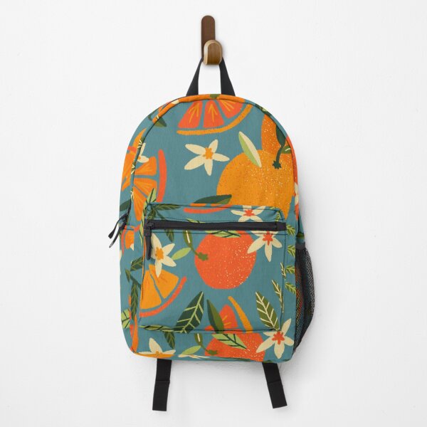 Item preview, Orange Blooms – Blue Palette designed and sold by Cat Coquillette.