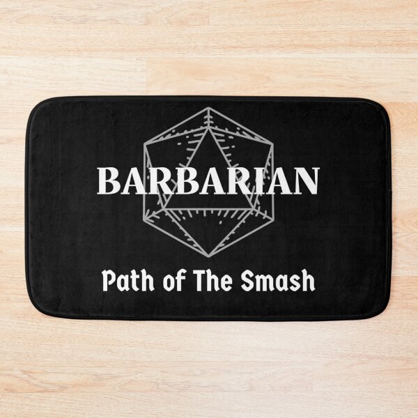 Item preview, "Path Of The Smash" DnD Barbarian Symbol D20 Print designed and sold by ToplineDesigns.