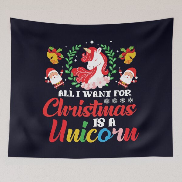 Item preview, All i want for Christmas is a Unicorn  designed and sold by mmos.