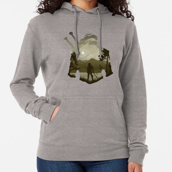 Art illusion minimaliste de Geralt the Witcher Sweat à capuche léger