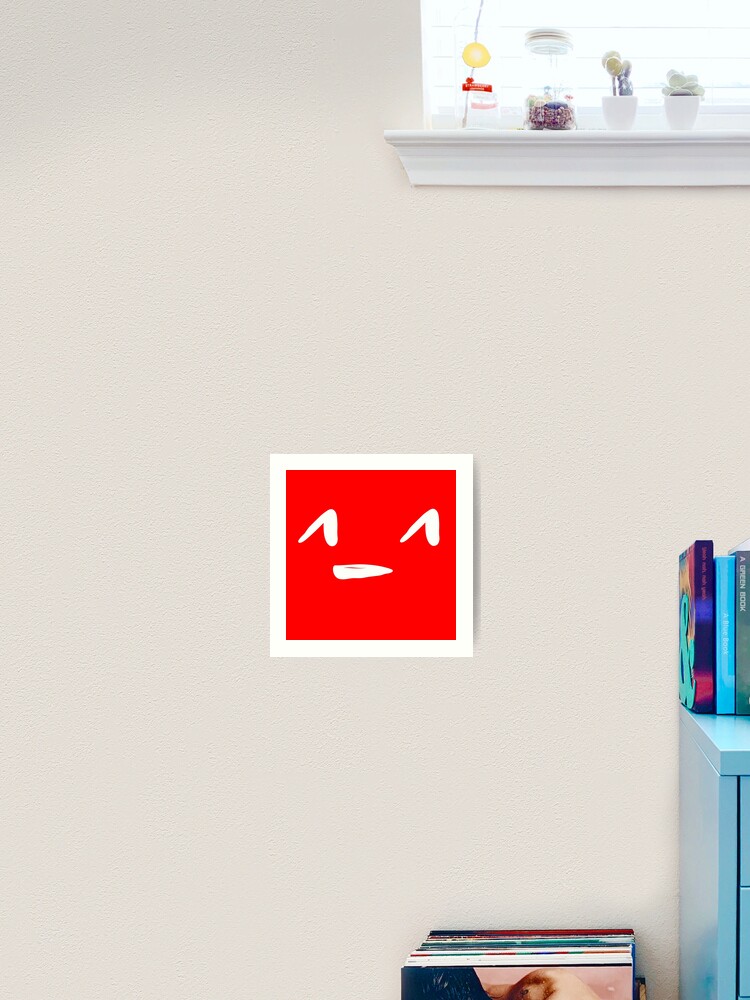 Thumbnail 2 von 3, Kunstdruck, NETTES GESICHT [ROT] designt und verkauft von Suazankate.