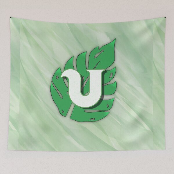 Item preview, Monstera Leaf Letter "U" designed and sold by isacaste.