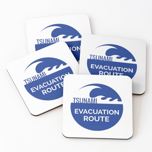 Item preview, Tsunami Evac Sign designed and sold by AlwaysReadyCltv.