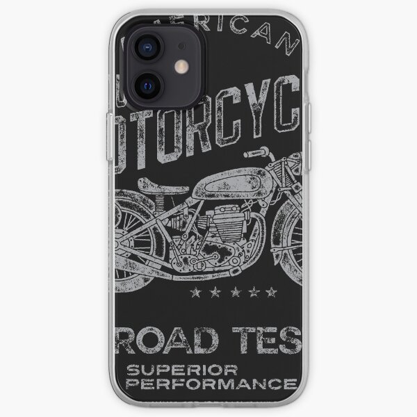 Camiseta clásica motocicletas personalizadas construyen y reparan motocicletas vintage, american funny, 21 Funda blanda para iPhone
