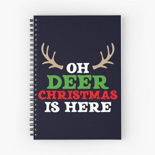 Item preview, oh Deer Christmas is here happy time designed and sold by mmos.