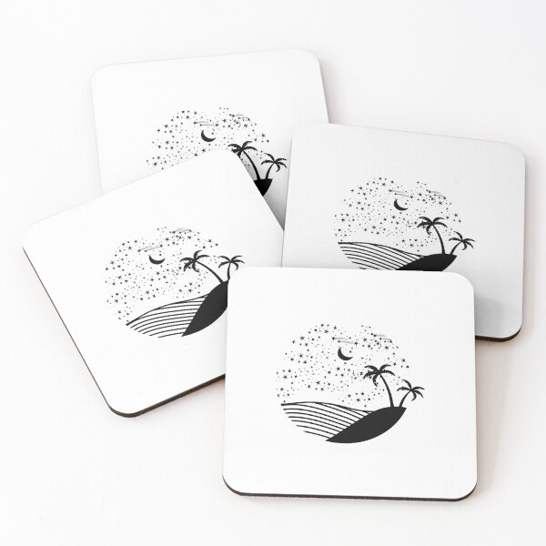 Item preview, Night in a tropical island (black) designed and sold by faishalwira.