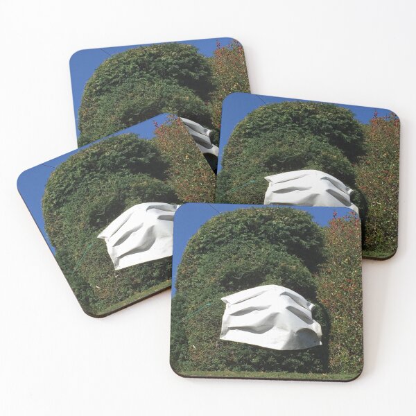 Item preview, “Green Man in Face Mask”  keep Smiling. designed and sold by Angela Haig-Harrison.