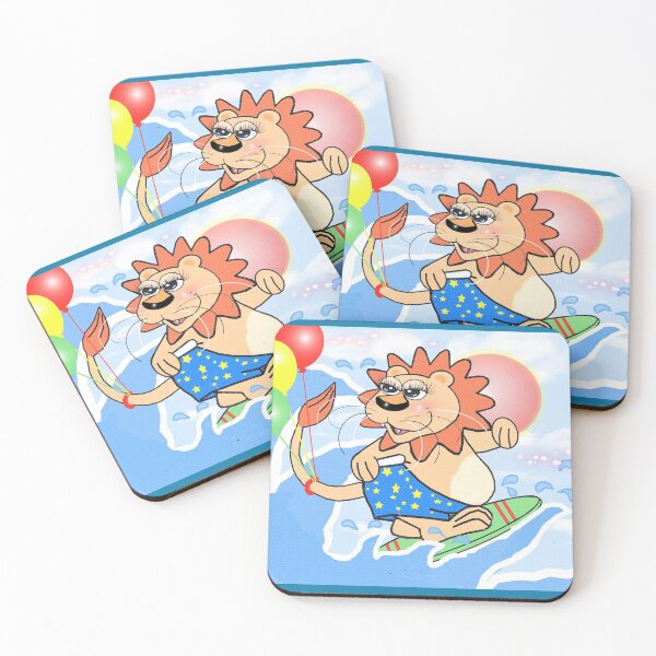 Item preview, Lion - Surfing time  designed and sold by Shirley cute art .