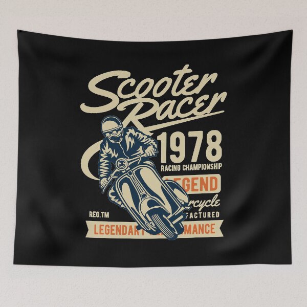 Aperçu de l'œuvre coureur de scooter - Superbe cadeau de coureur de scooter créée et vendue par Teenation9.