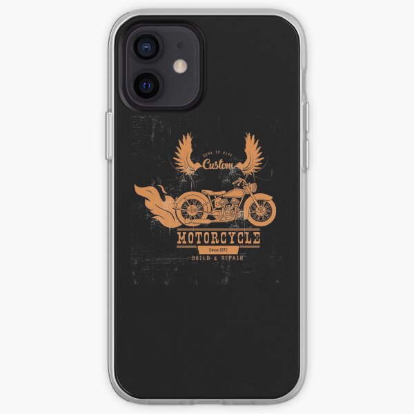 Camiseta clásica motocicletas personalizadas construyen y reparan motocicletas vintage, american funny, 21 Funda blanda para iPhone