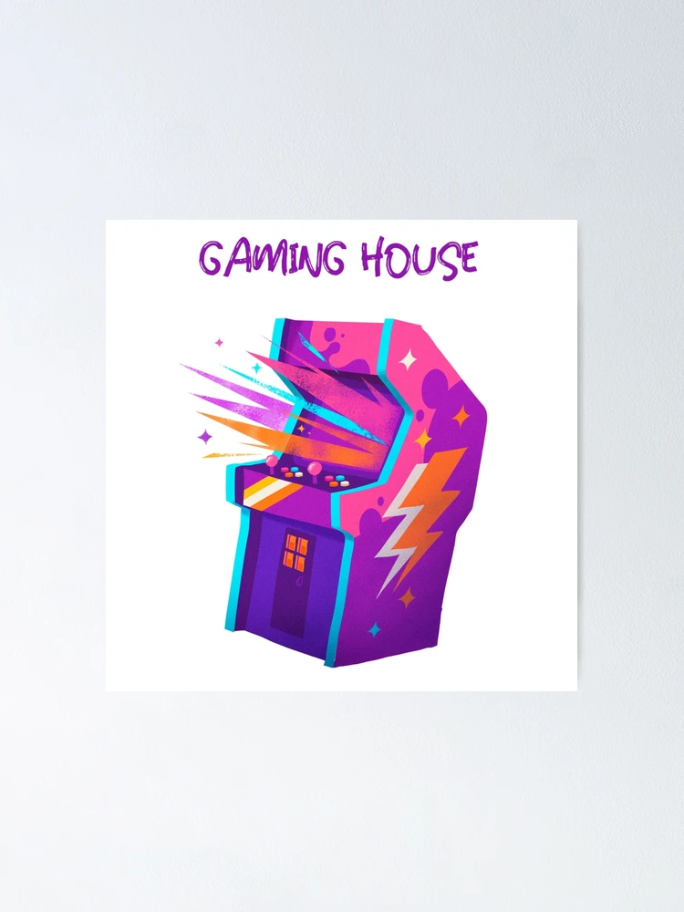 Thumbnail 1 of 3, Poster, Gaming House designed and sold by Ruthria.