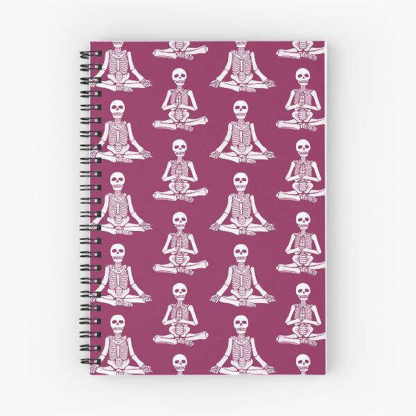 Item preview, Yoga Skeletons - Eggplant designed and sold by Meredith Ann.