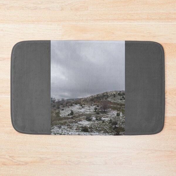Item preview, Snow on a mountain with gray sky designed and sold by Stylekingdom.