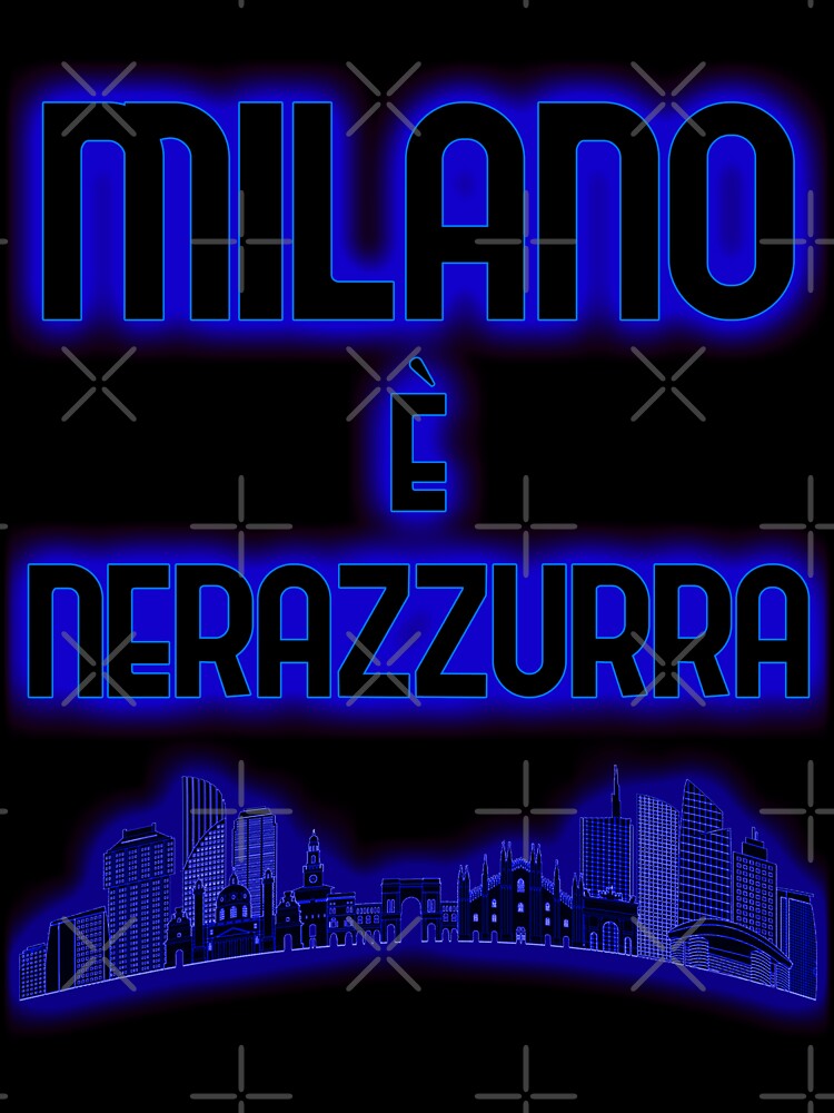 Milano E Nerazzurra Citta Nero Azzurra Kids T Shirt By Ideasfinder Redbubble