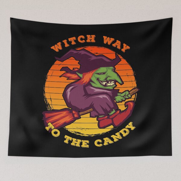 Item preview, Halloween Themed Witch Way designed and sold by Coder-T.