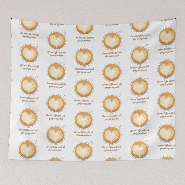 Item preview, Give me coffee and I'll give you my heart designed and sold by Isab3l93.