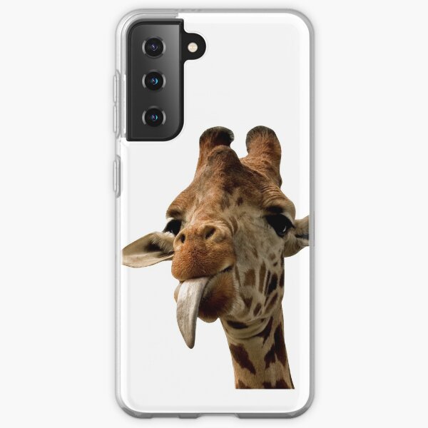Giraffe with Cute Tongue! Samsung Galaxy Soft Case
