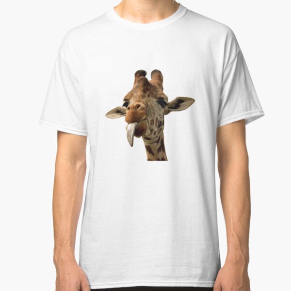 Giraffe with Cute Tongue! Classic T-Shirt