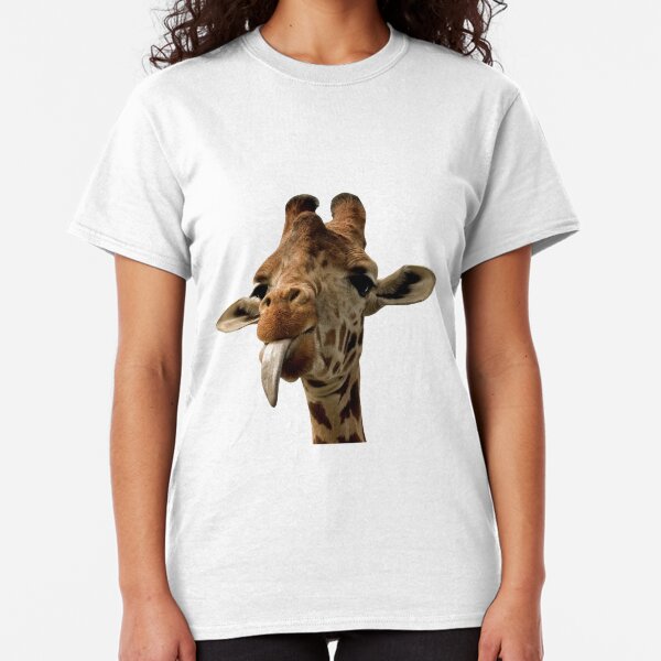 Giraffe with Cute Tongue! Classic T-Shirt