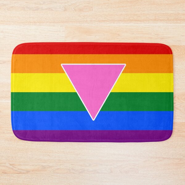 Item preview, Rainbow Flag Pink Triangle P flag designed and sold by mamazita.