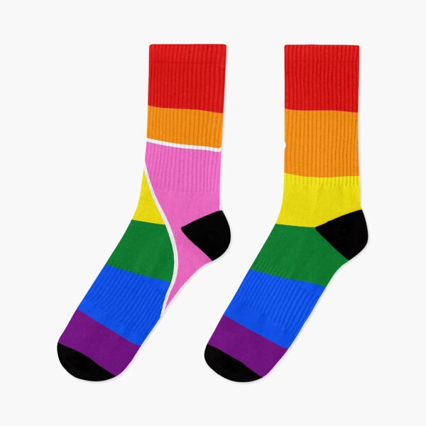 Item preview, Rainbow Flag Pink Triangle P flag designed and sold by mamazita.
