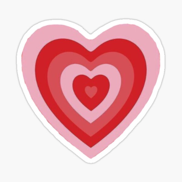 Item preview, pink and red heart design designed and sold by alexismadethis.