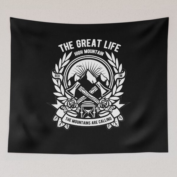 Item preview, The great life, the mountains are calling - Awesome mountain lover Gift designed and sold by Teenation9.