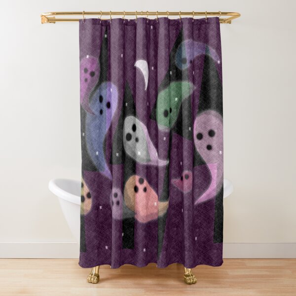 Ghosts Gather for First Snowfall Shower Curtain