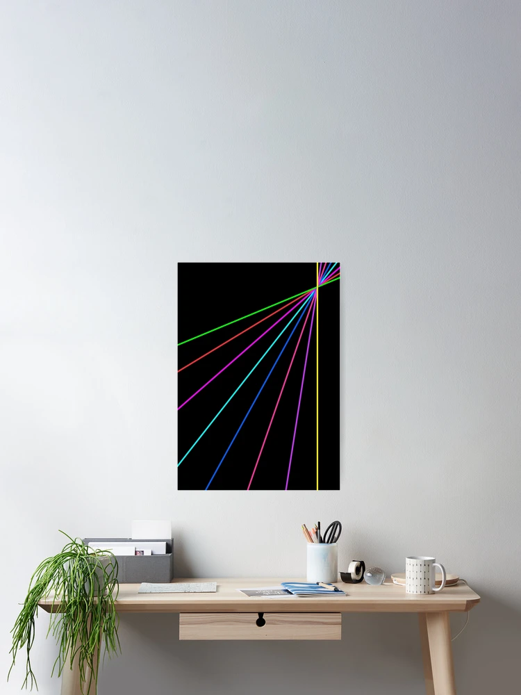 Thumbnail 2 of 3, Poster, Prismatic Array | Rainbow Light | Light Diffraction | Color Array designed and sold by WhatThePop.