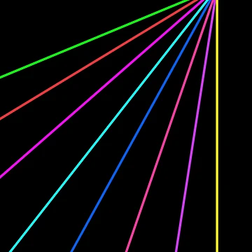 Artwork thumbnail, Prismatic Array | Rainbow Light | Light Diffraction | Color Array by WhatThePop