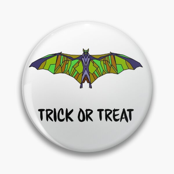 Item preview, Halloween Geometric Bat - Green Purplee - Trick or Treat designed and sold by Geometricshow.