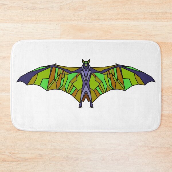 Item preview, Halloween Geometric Bat - Green Purplee - Trick or Treat designed and sold by Geometricshow.