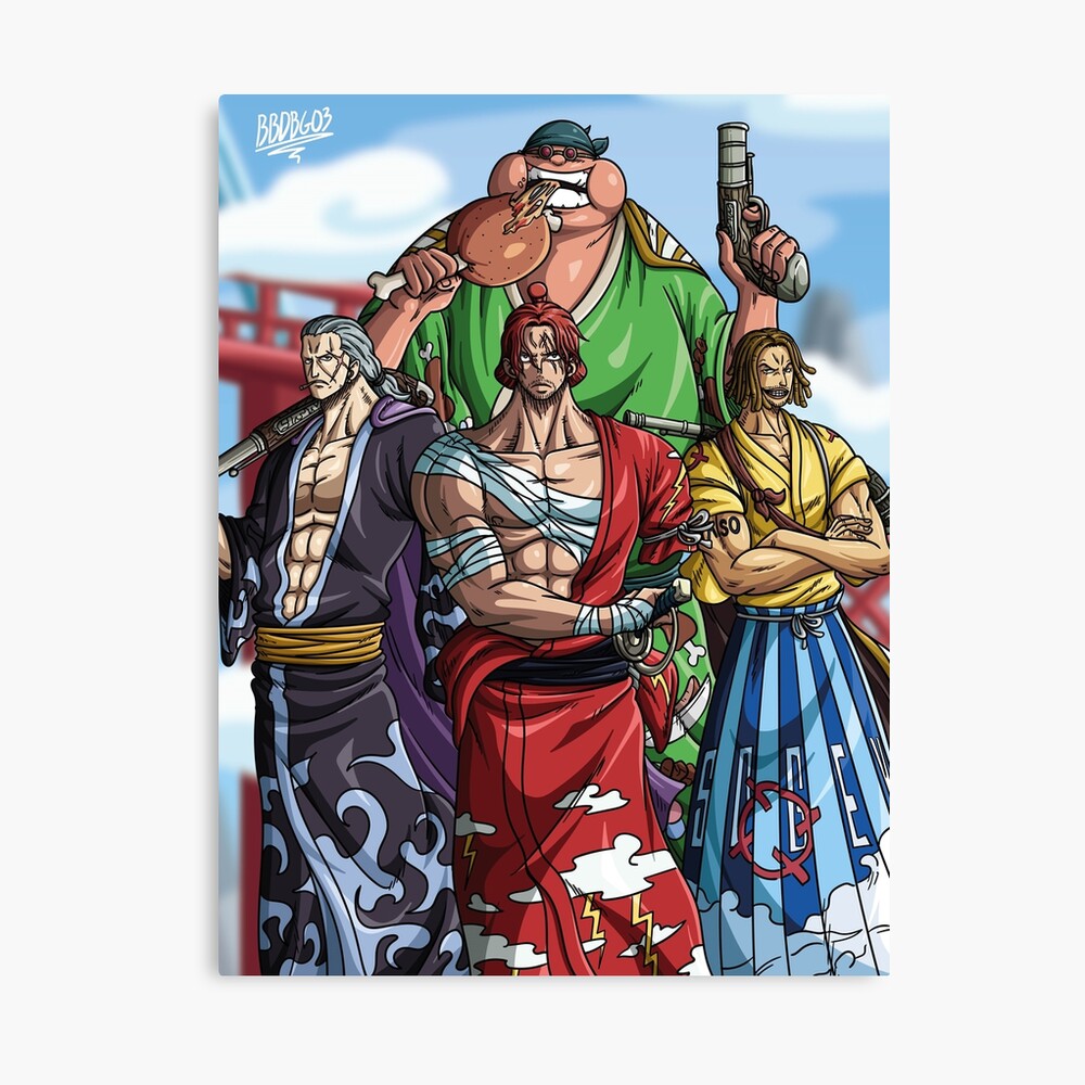 Poster One Piece Red Hair Pirates 38x52cm