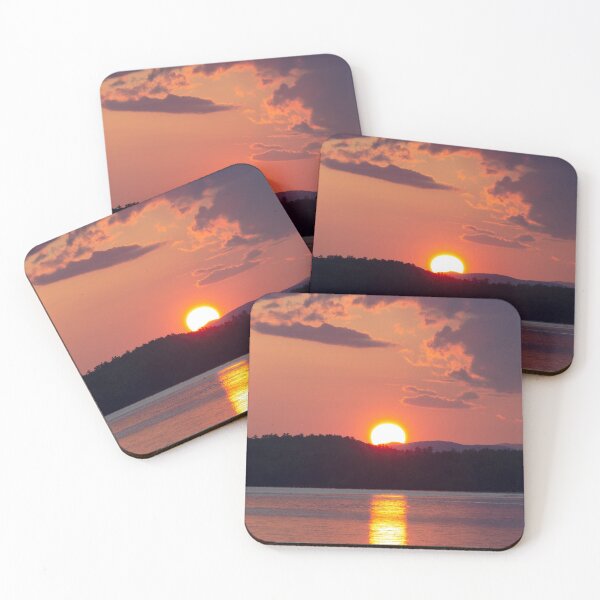 Item preview, Sunset on a lake photography. designed and sold by KamTamDesigns11.