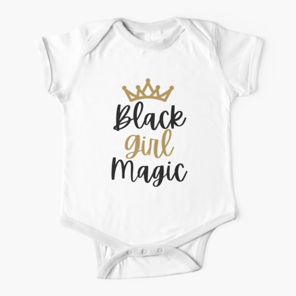 Camiseta de bebé con piel de melanina negra afroamericana con azúcar  morena, Negro 