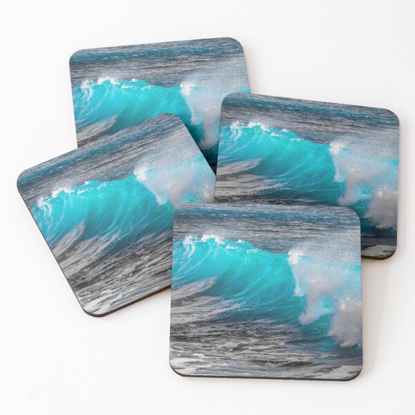Item preview, Tropical Clear Blue Ocean Surfing Waves designed and sold by joseech.