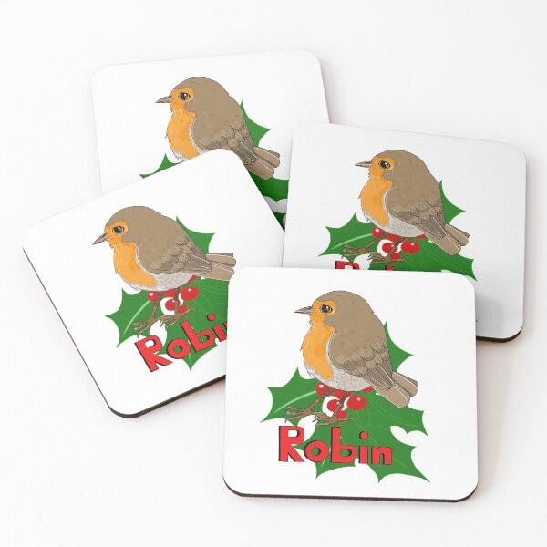 Item preview, Christmas Holly Robin 2020 designed and sold by Sue Flask.