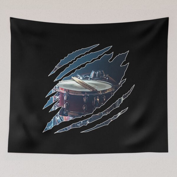 Item preview, Drums Ripped Shredded Effect For Drummers designed and sold by playloud.