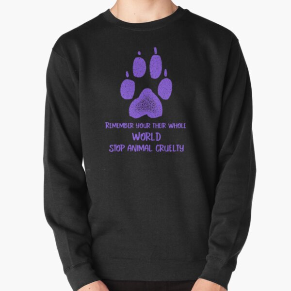 anti animal cruelty club sweatshirt