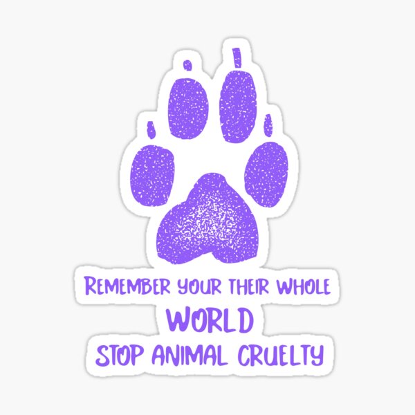 Vista previa del artículo con la obra « Crueldad anti-animal, mascota, perro, gato», diseñado y vendido por jrenterprise.