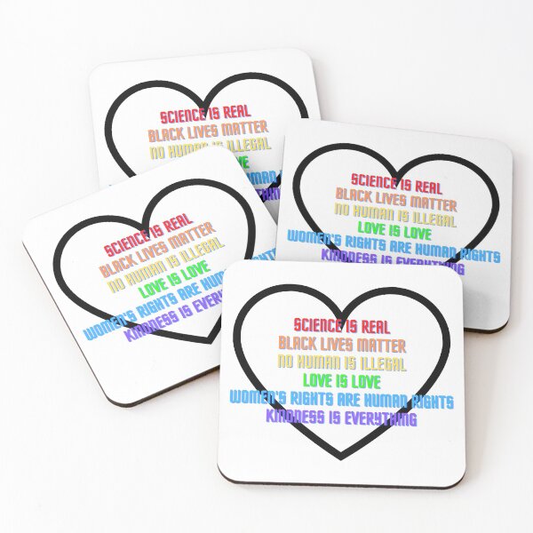 Item preview, Science is Real! Black Lives Matter! No Human is Illegal! Love is Love! Women's Rights are Human Rights! Kindness is Everything! designed and sold by LuckyKermit.