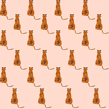 Artwork thumbnail, Fall Tiger Pattern by conceptDVS